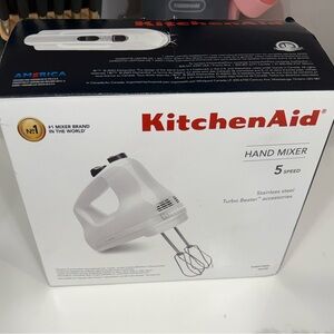 KitchenAid Stainless Steel Hand Mixer NEW